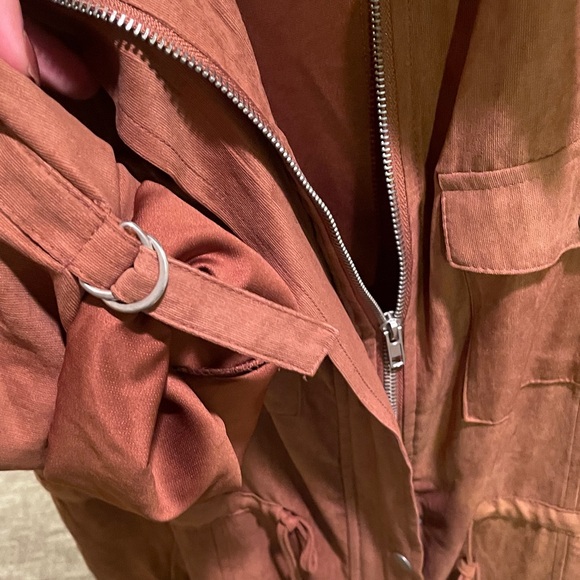 Bagatelle Women's Rust Utility Jacket - Picture 4 of 4